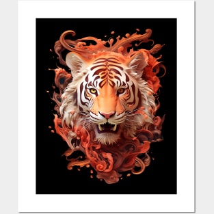 Tiger Splash Posters and Art